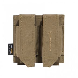 Pentagon Double FB POUCH custodia per granate flashbang, coyote