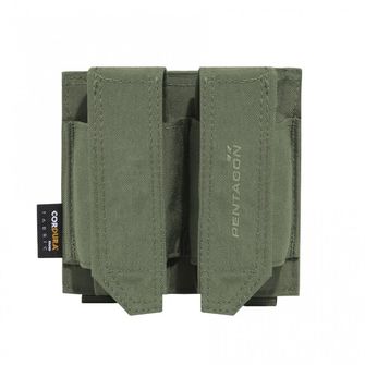 Pentagon Double FB POUCH custodia per granata flashbang, oliva