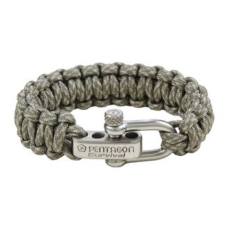 Pentagon braccialetto paracord, Olive Spots, fibbia in metallo