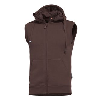 Gilet Pentagon con cappuccio, Terra Brown