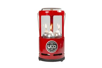 UCO Lanterna portatile per 3 candele, rossa