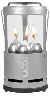 UCO Lanterna portatile per 3 candele, grigio