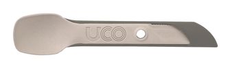 Set di posate UCO Switch con occhiello per il fissaggio e supporto per forchetta Spork sand