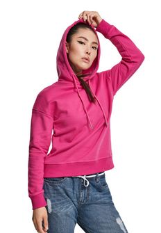 Felpa con cappuccio Urban Classics da donna, rosa