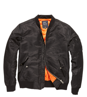 Vintage Industries Bomber Welder, giacca di transizione, nero