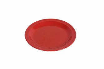 Piatto piano Waca in melamina diametro 23,5 cm rosso