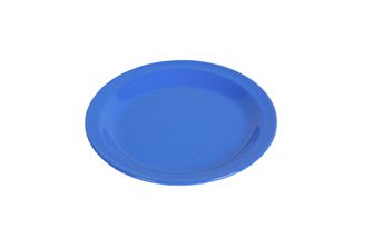 Piatto piano Waca in melamina diametro 23,5 cm blu