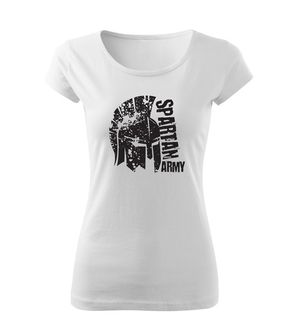 DRAGOWA T-shirt corta da donna Leon, bianco 150g/m2