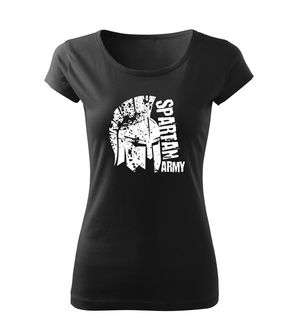 DRAGOWA T-shirt corta da donna Leon, nero 150g/m2