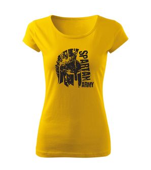 DRAGOWA T-shirt corta da donna Leon, giallo 150g/m2