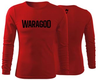 WARAGOD Fit-T Maglietta a maniche lunghe FastMERCH, rosso 160g/m2