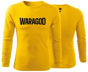 WARAGOD Maglietta Fit-T a maniche lunghe FastMERCH, giallo 160g/m2