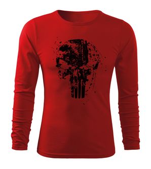 DRAGOWA Fit-T Maglietta a maniche lunghe Frank The Punisher, rosso 160g/m2