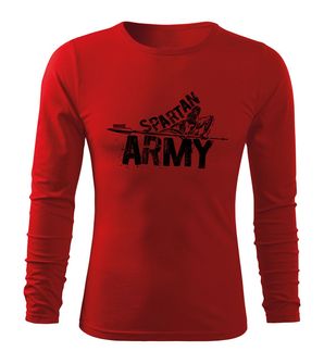 DRAGOWA Fit-T T-shirt manica lunga Nabis, rosso 160g/m2