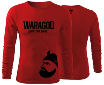WARAGOD Fit-T Maglietta a maniche lunghe StrongMERCH, rosso 160g/m2
