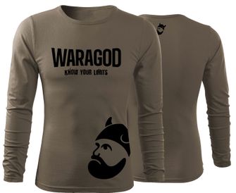 WARAGOD Maglietta Fit-T a maniche lunghe StrongMERCH, oliva 160g/m2