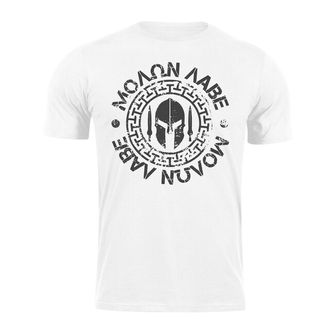 DRAGOWA T-shirt corta Molon Labe, bianco 160g/m2