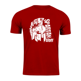DRAGOWA T-shirt corta spartana esercito Leon, rosso 160g/m2