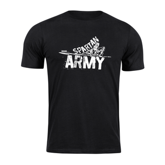 DRAGOWA T-shirt corta esercito spartano Nabis, nero 160g/m2