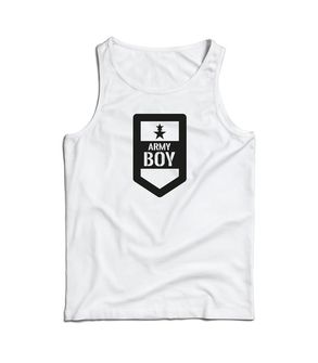 Canotta DRAGOWA uomo Army boy, bianco 160g/m2